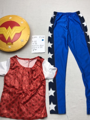 Wonder woman jelmez, szupernő jelmez + pajzs F398