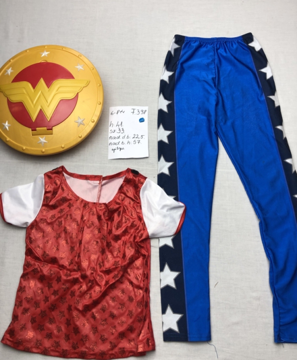 Wonder woman jelmez, szupernő jelmez + pajzs F398