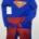 Superman jelmez, Szupermen jelmez, felnőtt jelmez, szuperhős jelmez G156